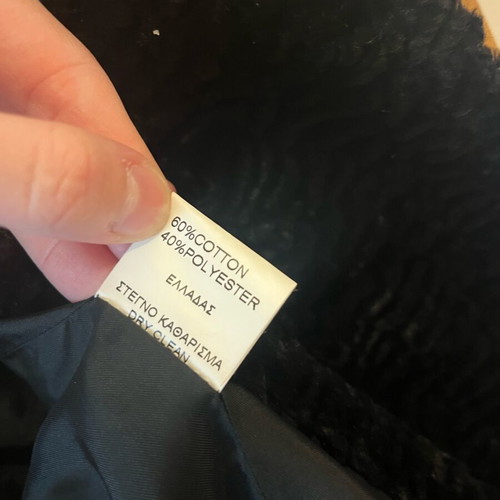 Faux Fur Cropped Jacket Day size L like new, black