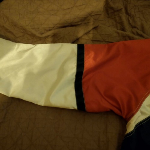 Earthbound jacket windbreaker waterproof like new, blue and red, size XL