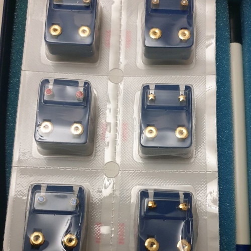 Caflon Blu ear piercing set new, complete