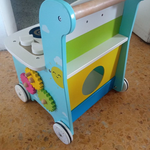 Wooden kitchen with wheels by elc like new