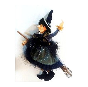 Halloween Witch Doll Μάγισσα Κούκλα Πορσελάνη  Porselain witch doll. Νο 9