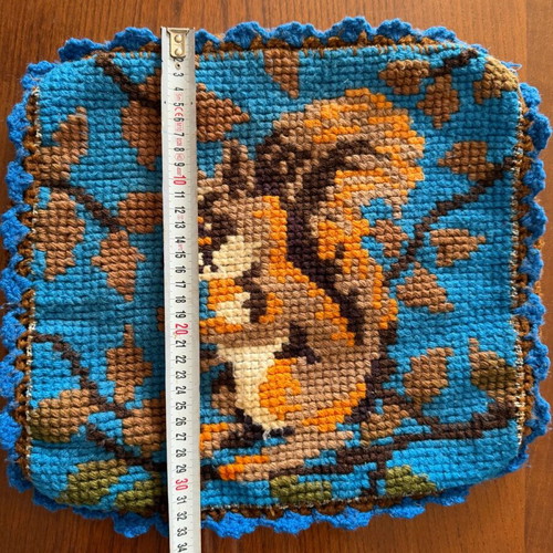 Handmade knitted pillowcases like new, set of 2 for decorative pillows