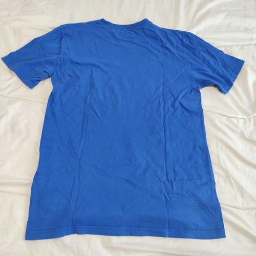 Nike T-shirt M used, blue with worn graphics