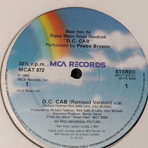 Peabo Bryson D.C. Cab 12" Maxi Single like new, electronic