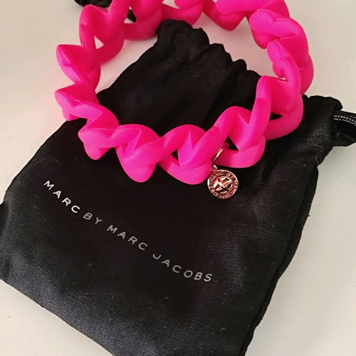 Marc Jacobs rubber bracelet new in pink color