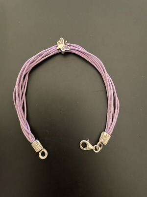 Bracelet with silver details like new, gray and purple