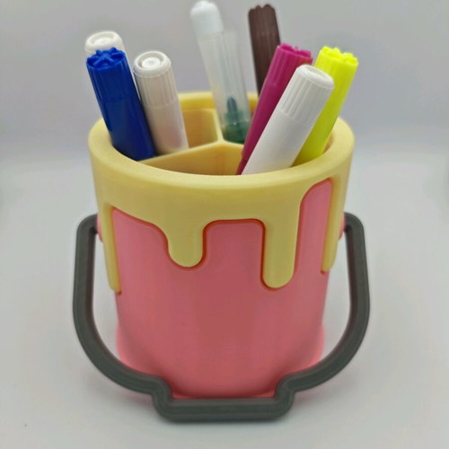 Pencil holder new, 3D printed container shape made of esun pla+ material