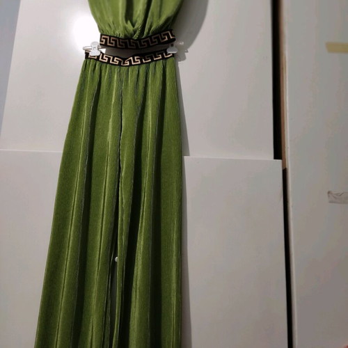 Women's set palazzo and crop green like new