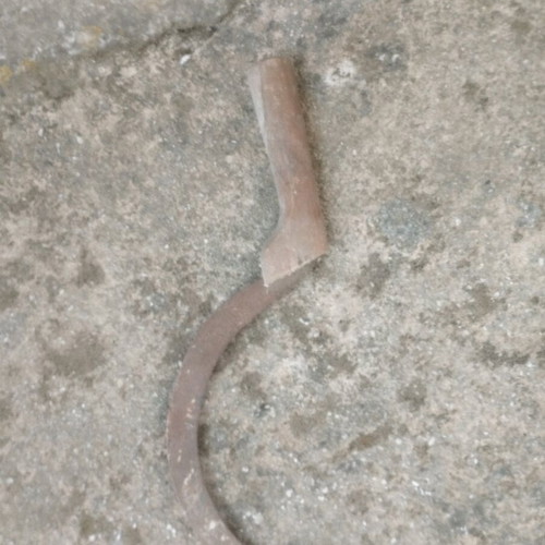 Sickle like new with wooden handle, 40 cm length