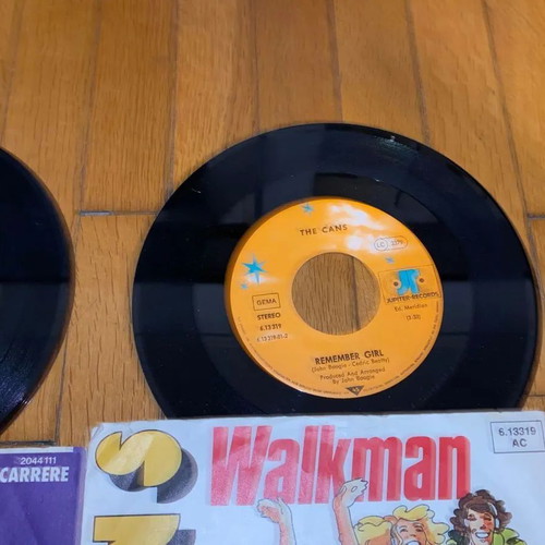 3 rare 45 rpm records Rick Astley, Clout, Gans pack
