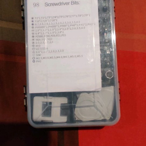 Mobile phone-watch screwdriver kit used, 115 pcs