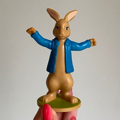 Peter Rabbit plastic figure from McDonald's Happy Meal 2017 used