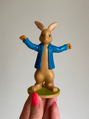 Πλαστικό φιγούρα Peter Rabbit από McDonald's Happy Meal 2017 μεταχειρισμένο