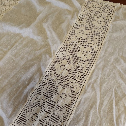 Handmade curtain 130x220 like new, beige