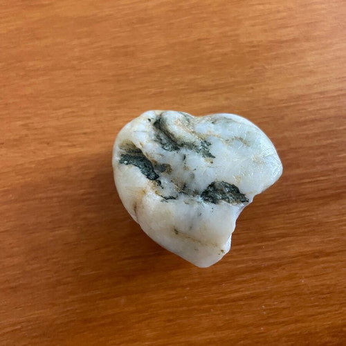 White quartz new with natural inclusions