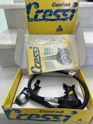 Cressi-sub AC2/XS2 diving regulator set, unused