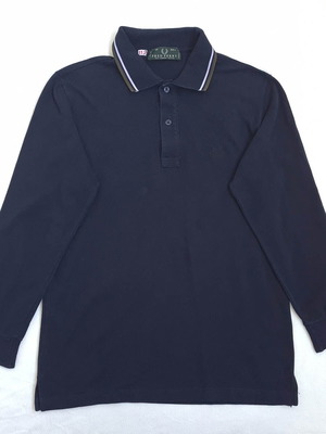 Fred Perry Ανδρική vintage πόλο μπλούζα μακρύ μανίκι μπλε μέγεθος 36" XS S σαν καινούργια