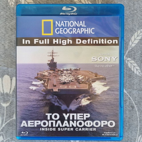 National Geographic Inside Super Carrier Blu-Ray like new documentary