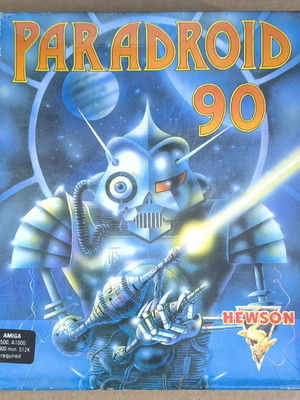 Paradroid 90 Hewson Amiga like new, complete in box