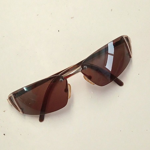 Max Mara authentic sunglasses new, brown with gold frame
