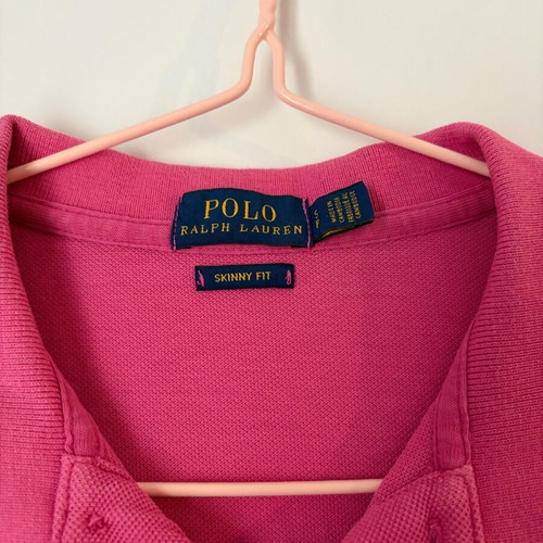 Polo Ralph Lauren T-shirt fuchsia, slim fit, like new, size Small