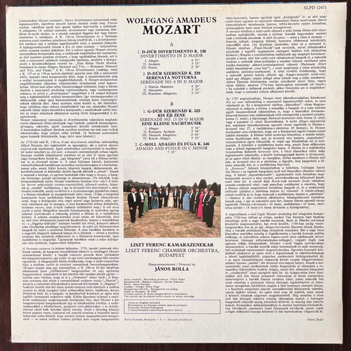 Mozart Eine Kleine Nachtmusik vinyl used, classical music