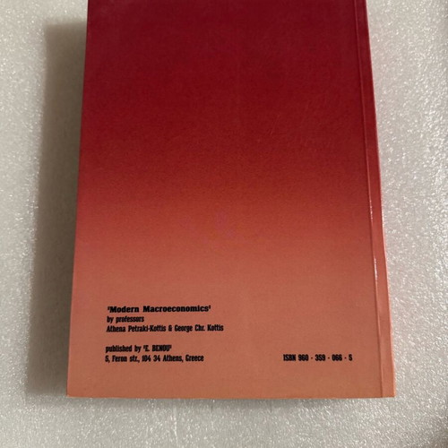 Modern Macroeconomics Book New