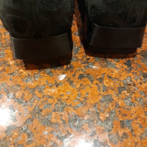 Casadei pumps new, size 37, black with pony skin and laser leather