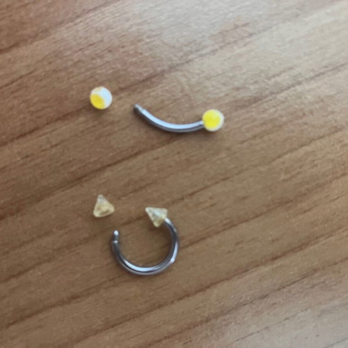Piercing for nose and navel new, 10mm