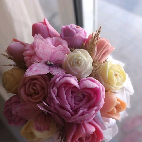 Wax flower bouquet new