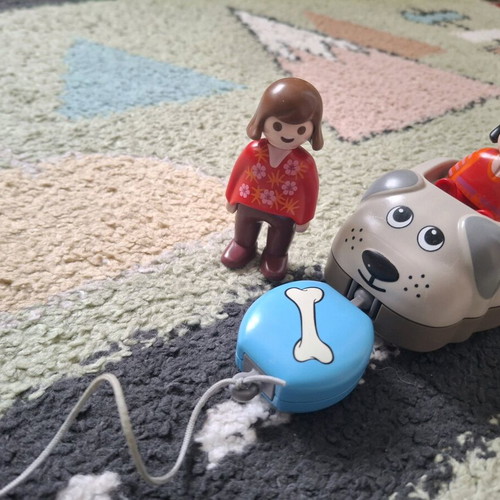 Playmobil 123 like new, dog train