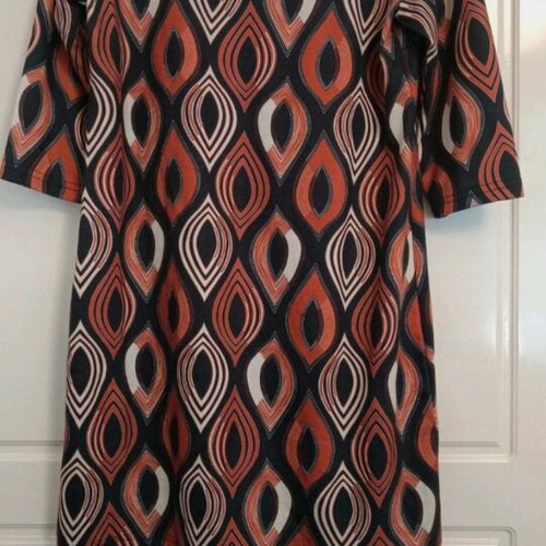 Sweet Miss dress with rhombus patterns like new, black and brown