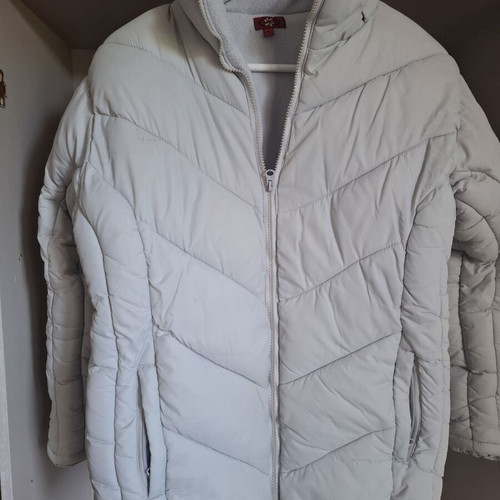 Pafi jacket like new, very warm, slim fit, size M, light gray