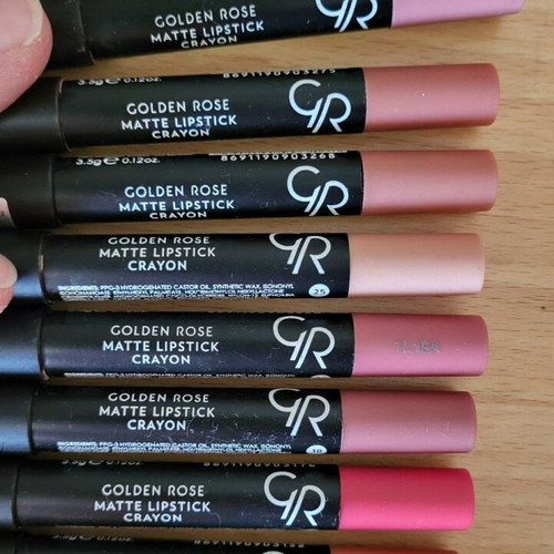 Golden Rose matte lipsticks pack of 9 like new