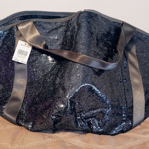 Accessorize shoulder bag new, grey silver with glitter