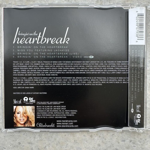 Mariah Carey Bringin’ On The Heartbreak CD single like new
