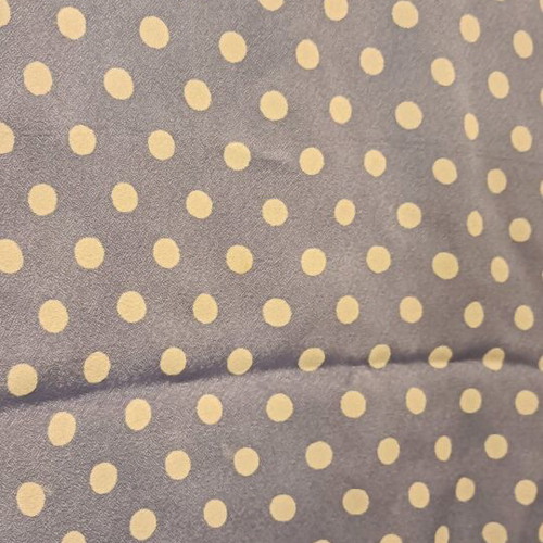 Polka dot georgette fabric like new, vintage purple-light blue with white dots