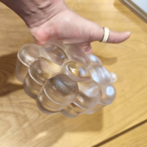 Glass storage jar like new