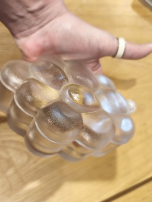 Glass storage jar like new