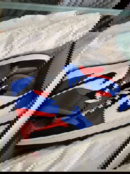 Air Jordan 1 Mid - Λευκό/Μαύρο-Υπερ Ρόυαλ