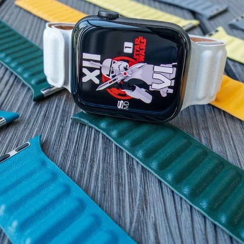 Leather Strap with Magnetic Closure for Apple Watch New