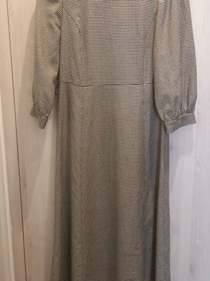 Zara checked winter dress like new, size L 40 12, black and white