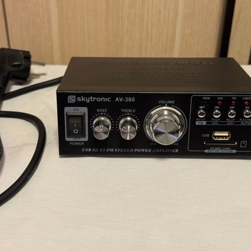 Skytronic AV-360 Stereo Amplifier 2x40W USB SD FM