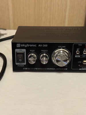 Skytronic AV-360 Stereo Amplifier 2x40W USB SD FM