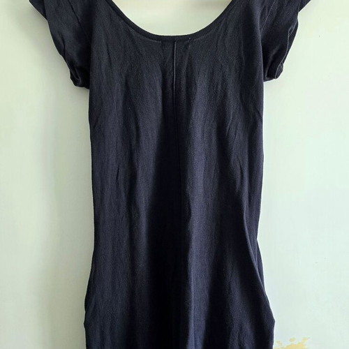 Bench long-sleeve blouse, navy blue, size Medium