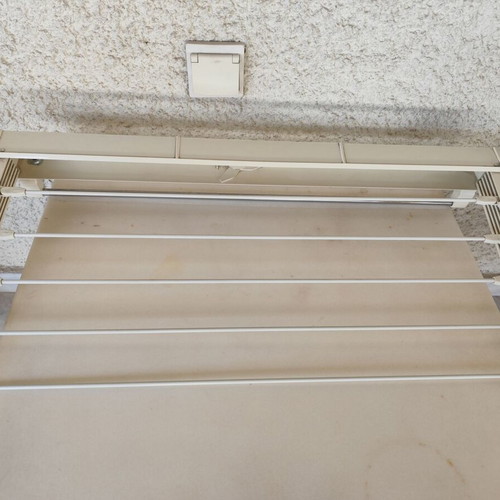 Leifheit wall-mounted drying rack for bathroom or balcony like new with 5 rods