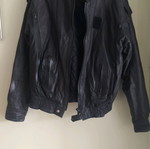 Pier One men's leather jacket size 52 like new black