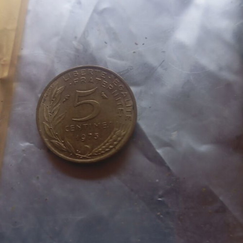 France 1973 5 cent coin like new