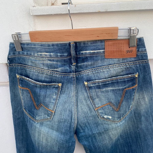 Jean Staff low-rise pants used, blue, size S