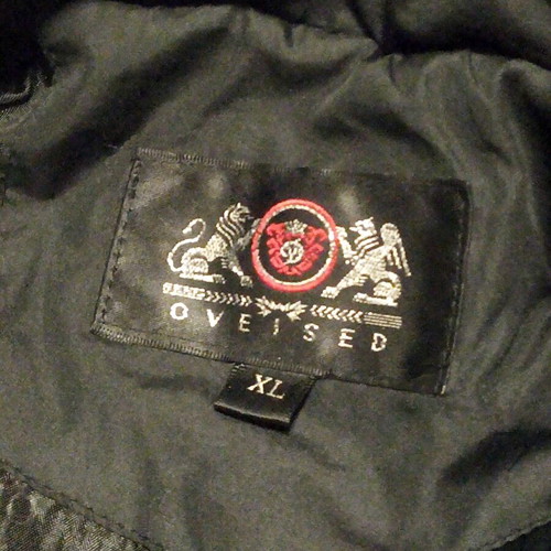 Oveised modern women's black jacket like new, size XL
